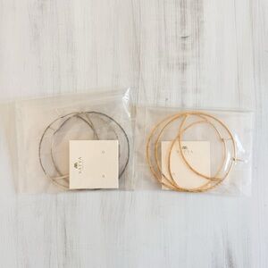 Satya Jewelry crescent moon hoop earrings